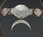 Bridle, German silver, commercial leather, metal buckles, Comanche